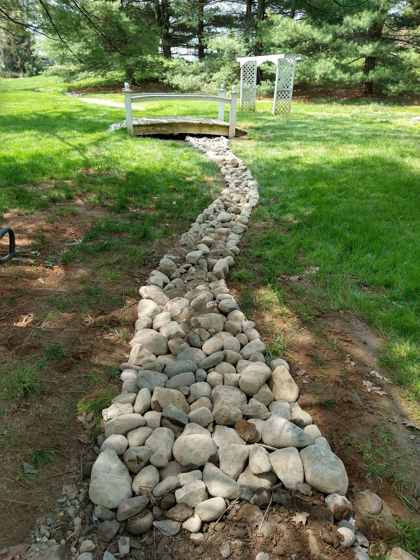 Green Diamond Landscaping crew project — completed landscape installation